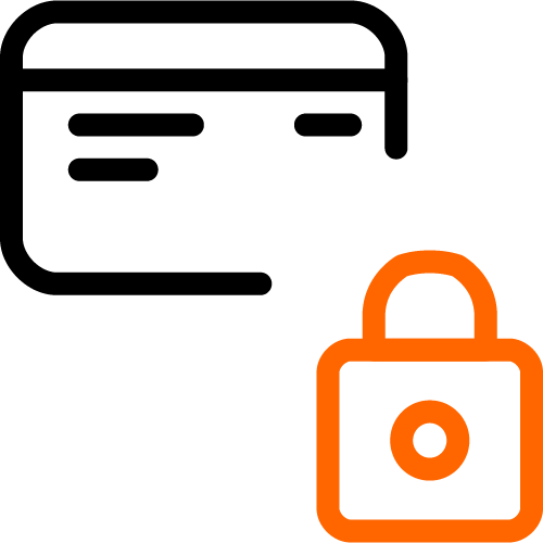 card with lock icon
