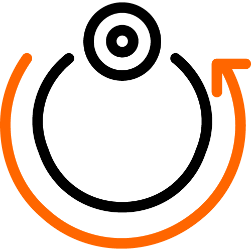 circle with arrow icon