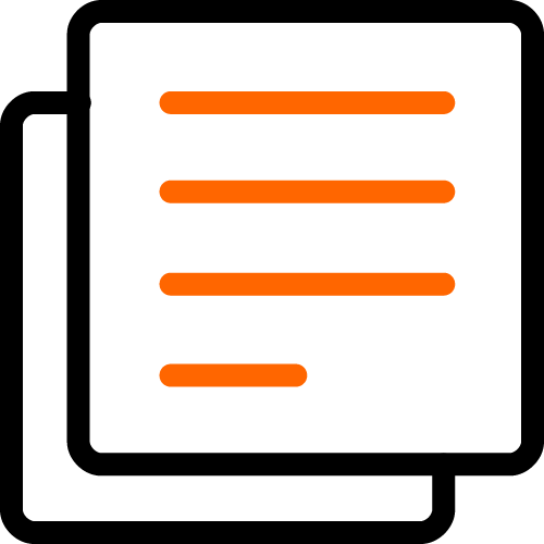 paper with writing icon