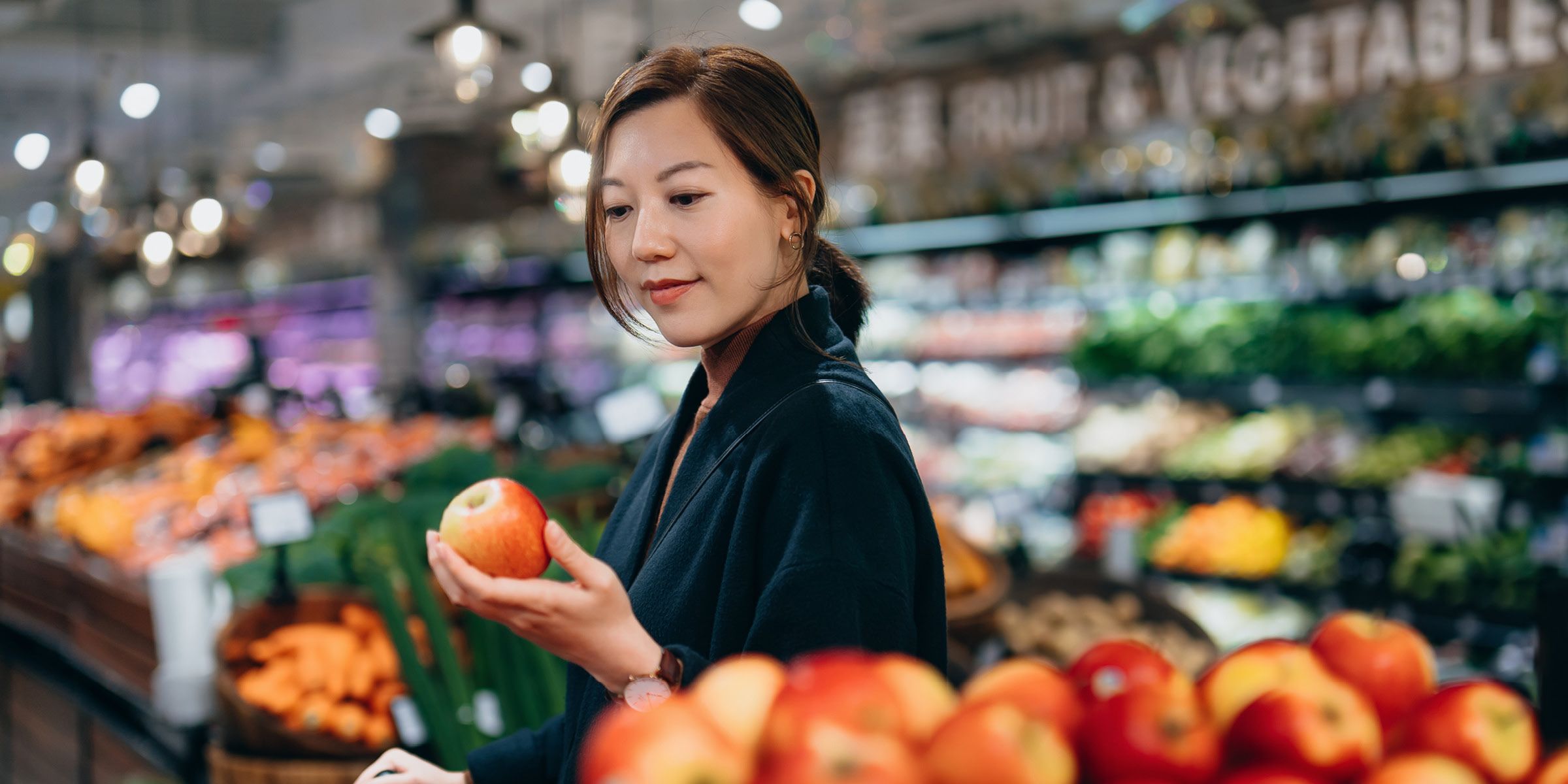 Women at fiserv grocery shop