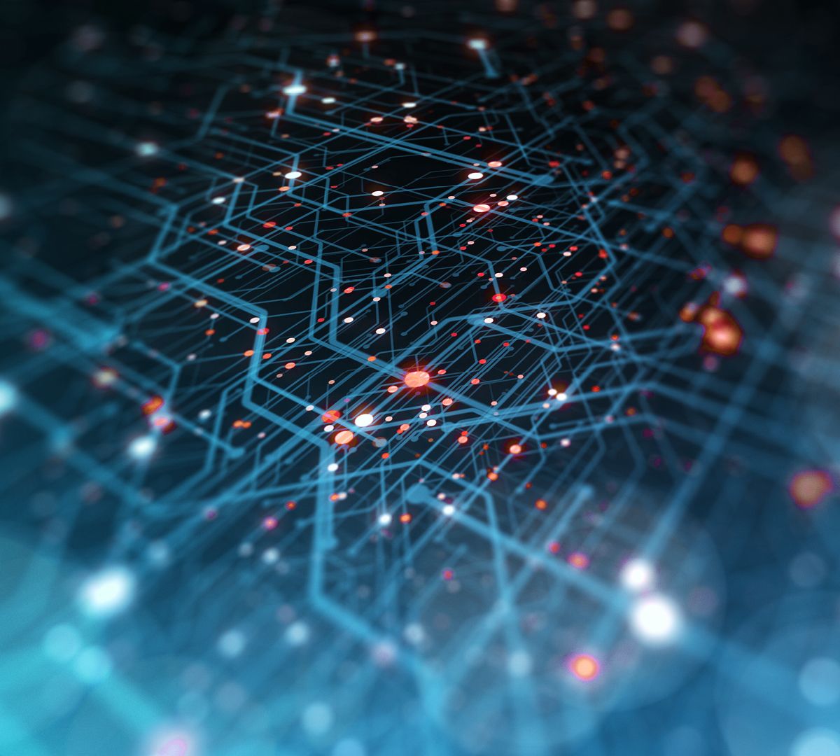 abstract of digital numbers