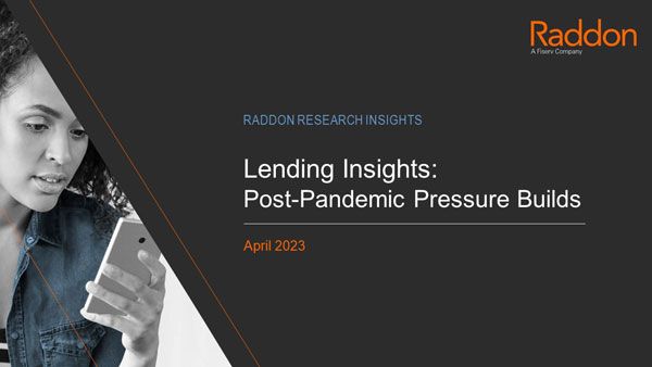 cover of our research insights study lending insights - post pandemic pressure builds