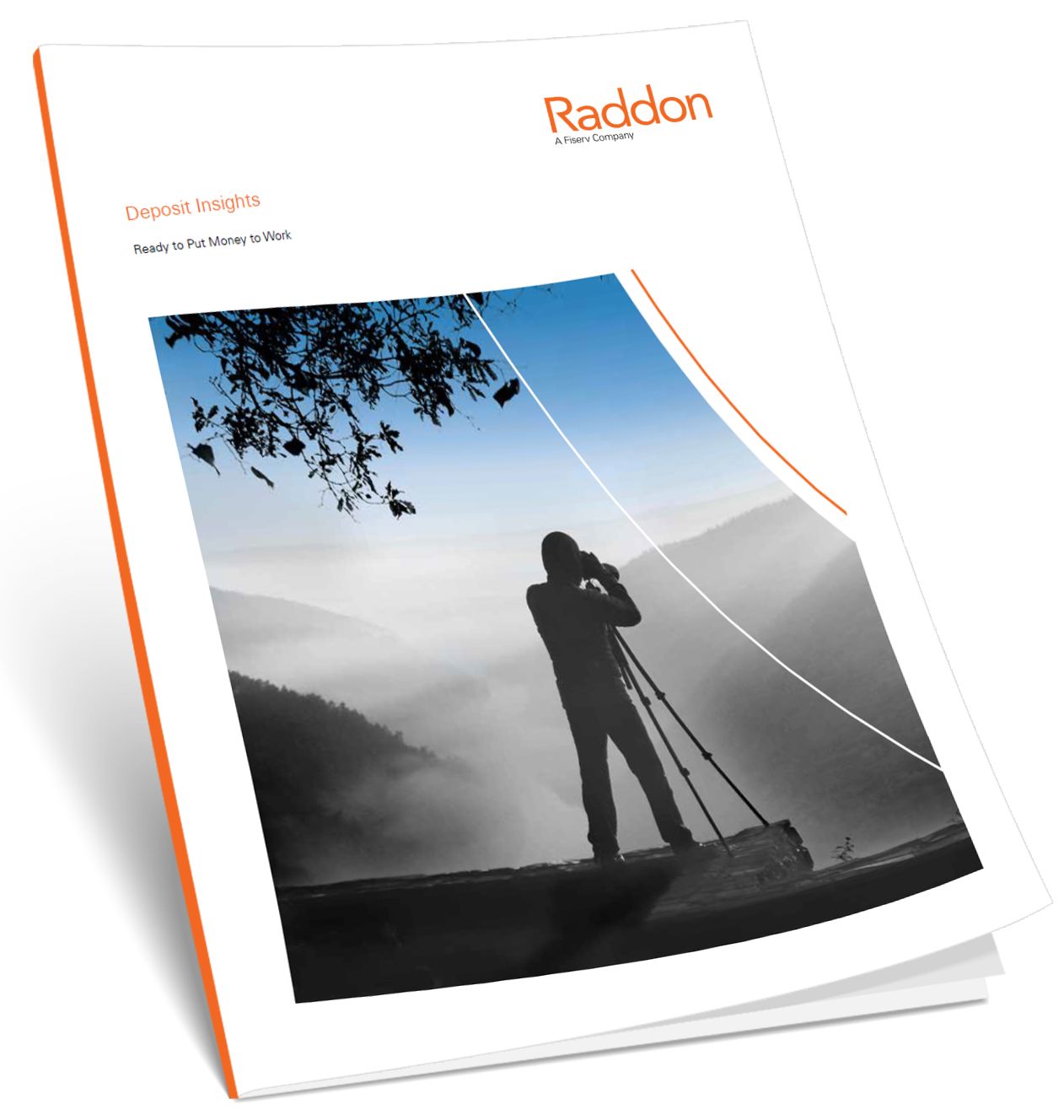 Deposit Insights: Ready to Put Money to Work; with image of Raddon pamphlet with Raddon logo in the top right