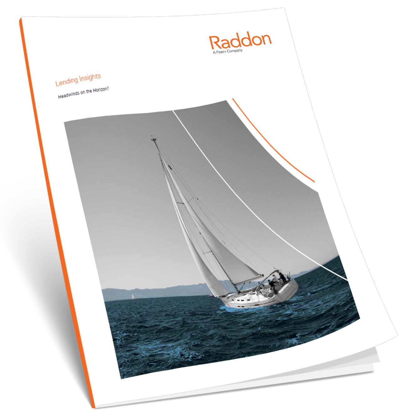 Lending Insights: Headwinds on the Horizon?; with image of Raddon pamphlet with Raddon logo in the top right