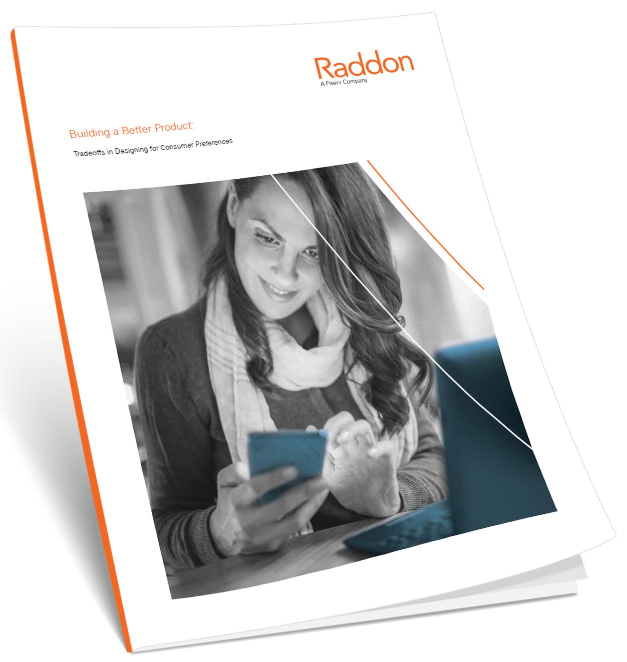 Building a Better Product: Tradeoffs in Designing for Consumer Preferences; with image of Raddon pamphlet with Raddon logo in the top right