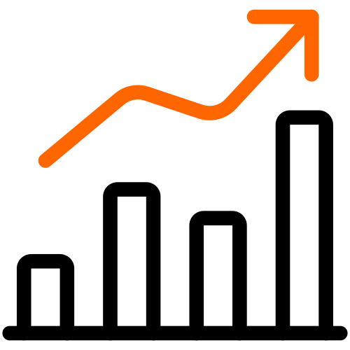 upward trend icon