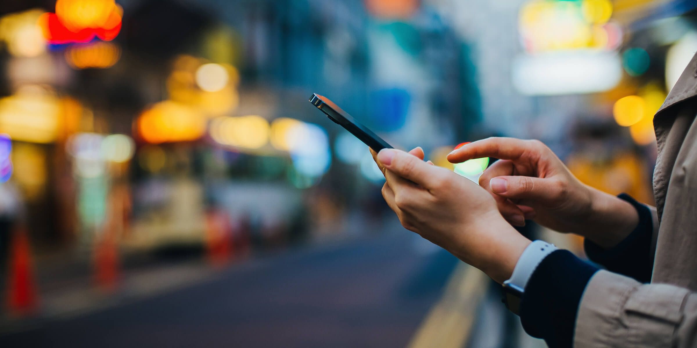 a person holding a cellphone
