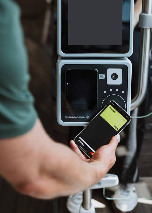 clover payment device accepting a credit card payment