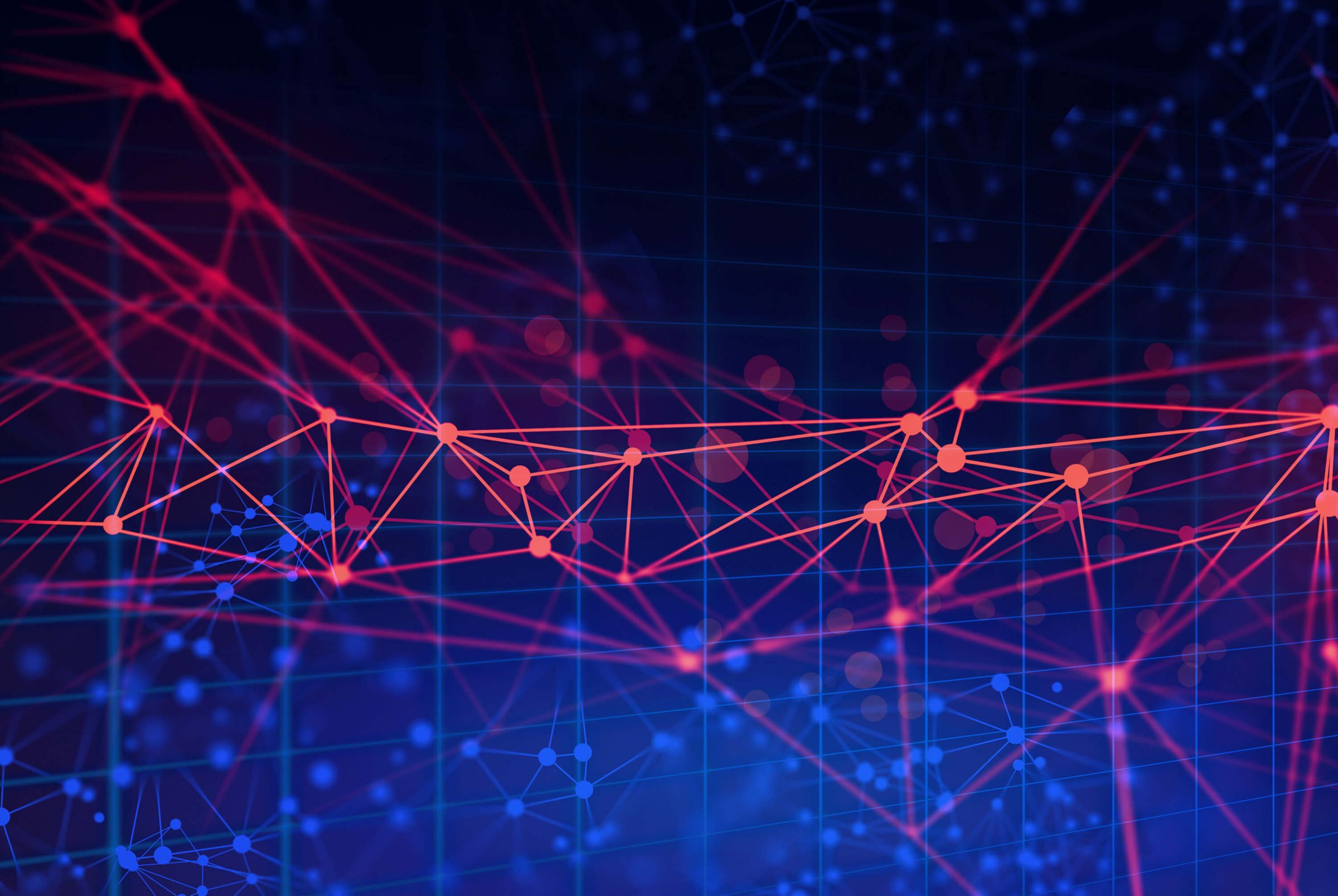 futuristic digital graph