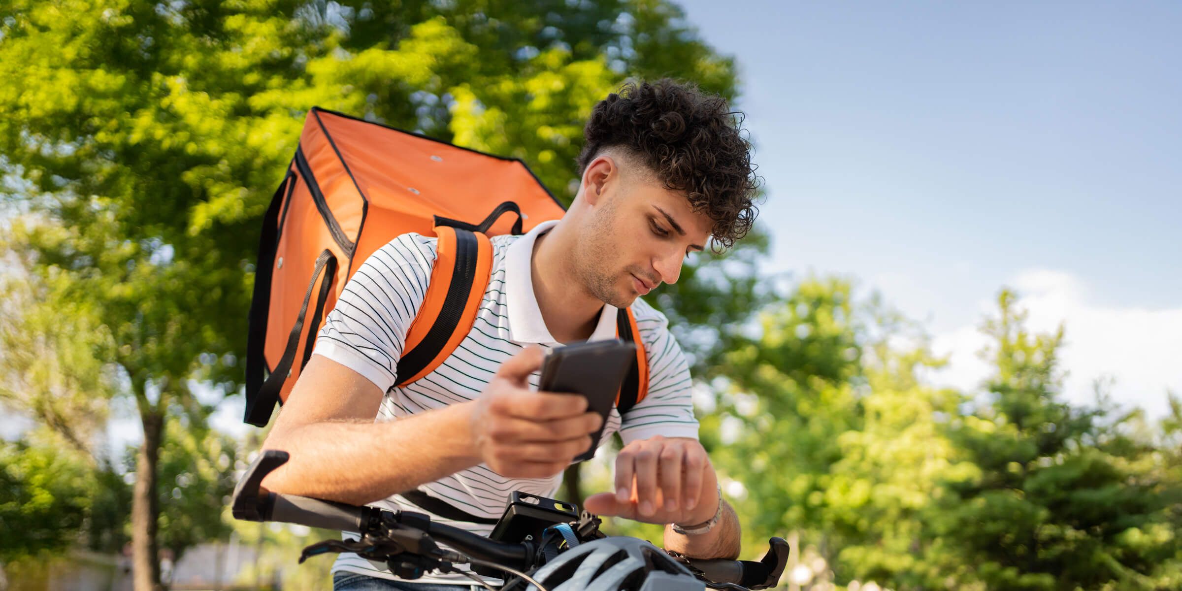 Futuristic lines and dots