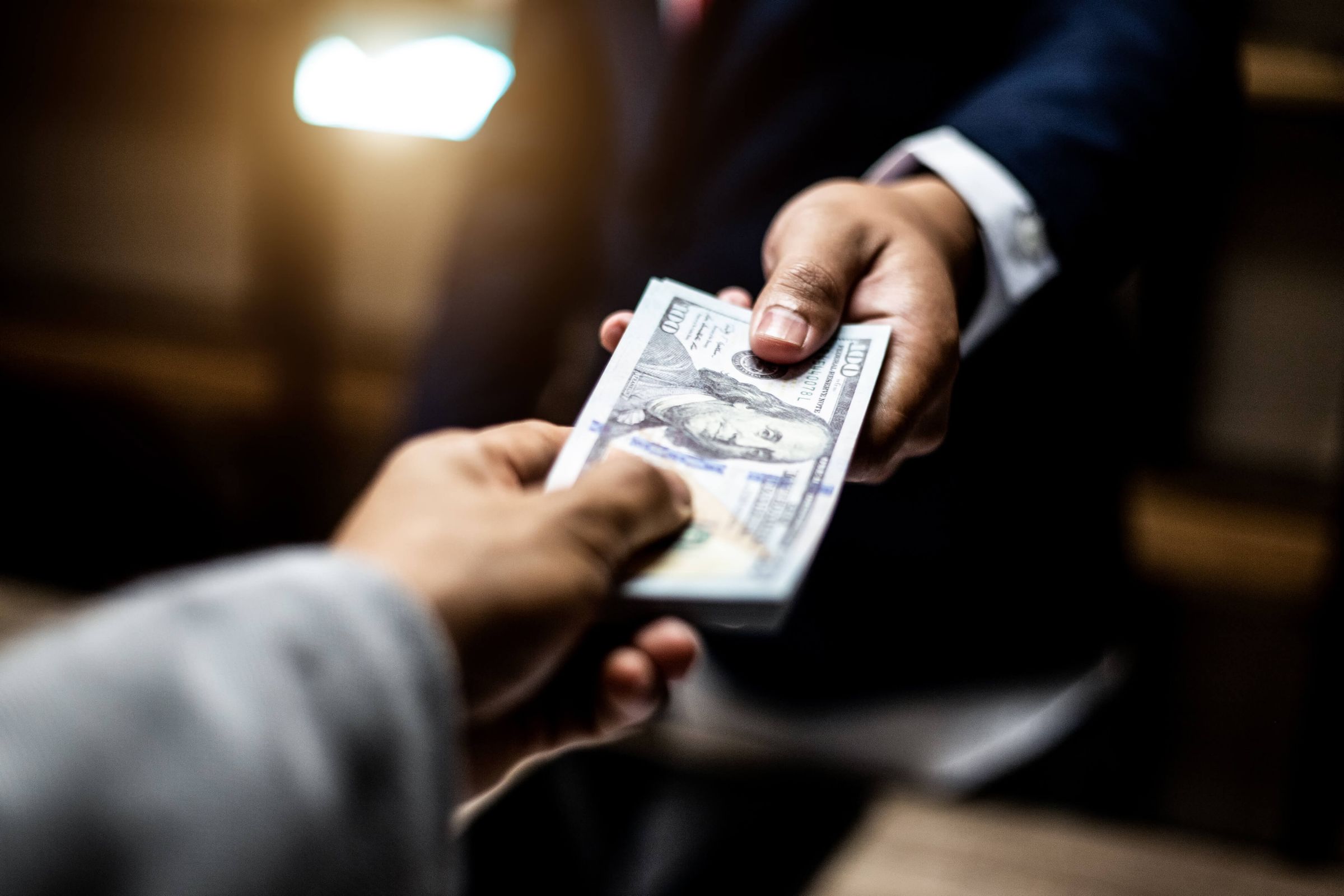 Corruption, business concept, corruption concept.