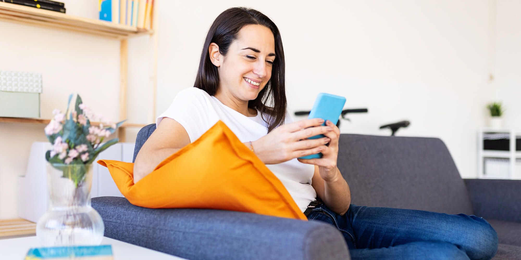 Binary numbers on blue background