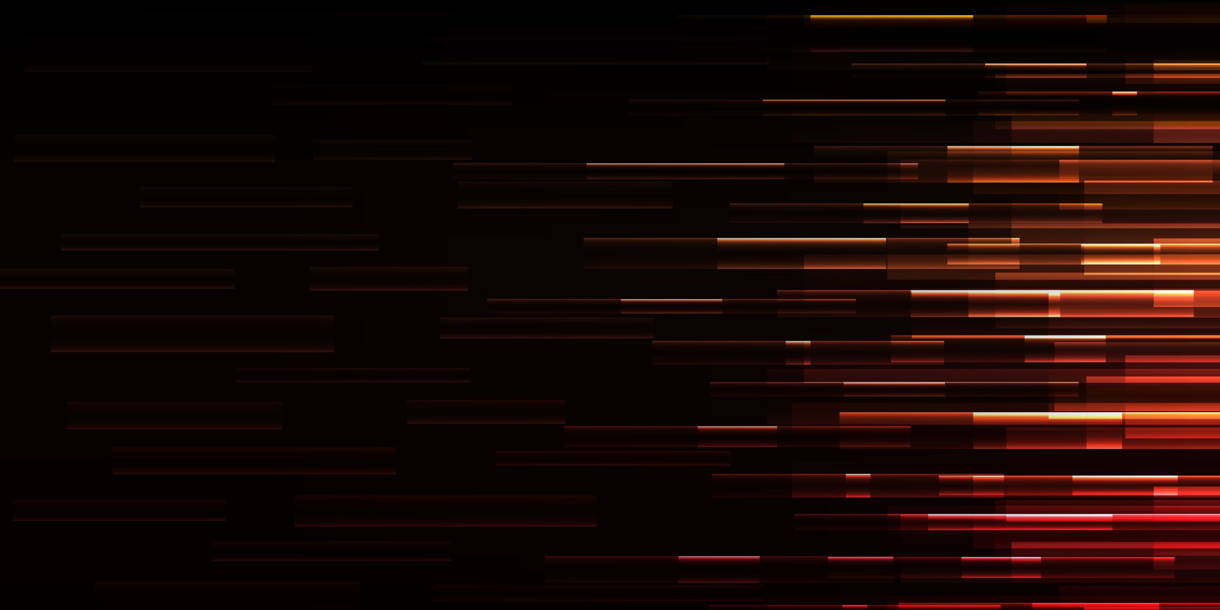 orange decorative speed lines on a black background
